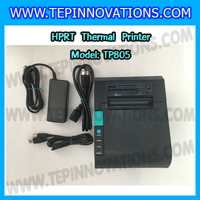 เครื่องพิมพ์ใบเสร็จ HPRT รุ่น TP805 เครื่องพิมพ์ใบเสร็จ เครื่องพิมพ์กระดาษความร้อน80มม. เครื่องพิมพ์สลิป80mm. เครื่องพิมพ์ใบเสร็จอย่างย่อ80MM thermal Printer ตัดกระดาษอัตโนมัติ เครื่องพิมพ์ใบเสร็จ ยี่ห้อ HPRT รุ่น TP805