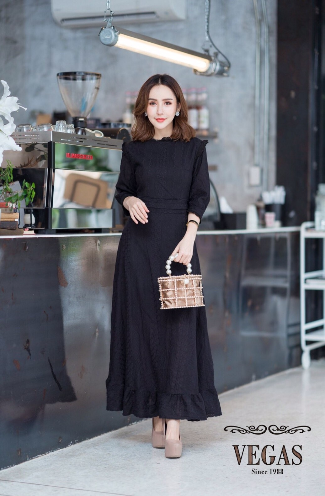 ผ้าลูกไม้ cotton ฉลุลาย งานแบรนด์