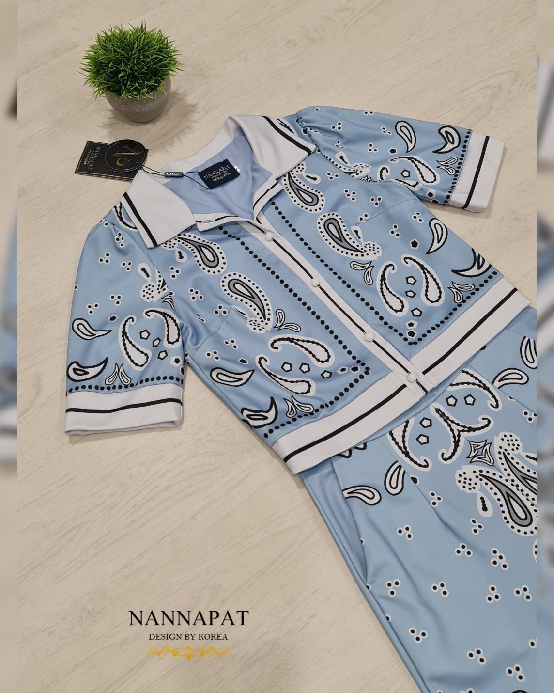 เสื้อกระดุมหน้า กางเกงทรงสวย