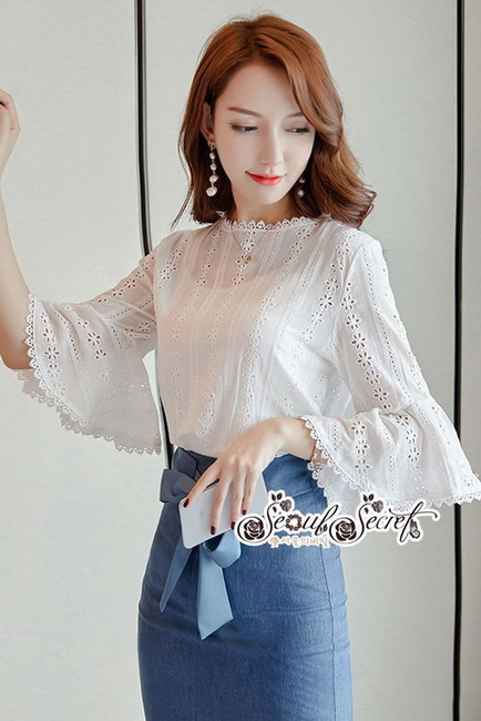 เสื้อทรงปล่อย เเขนเสื้อทรงสามส่วนเก๋ๆ