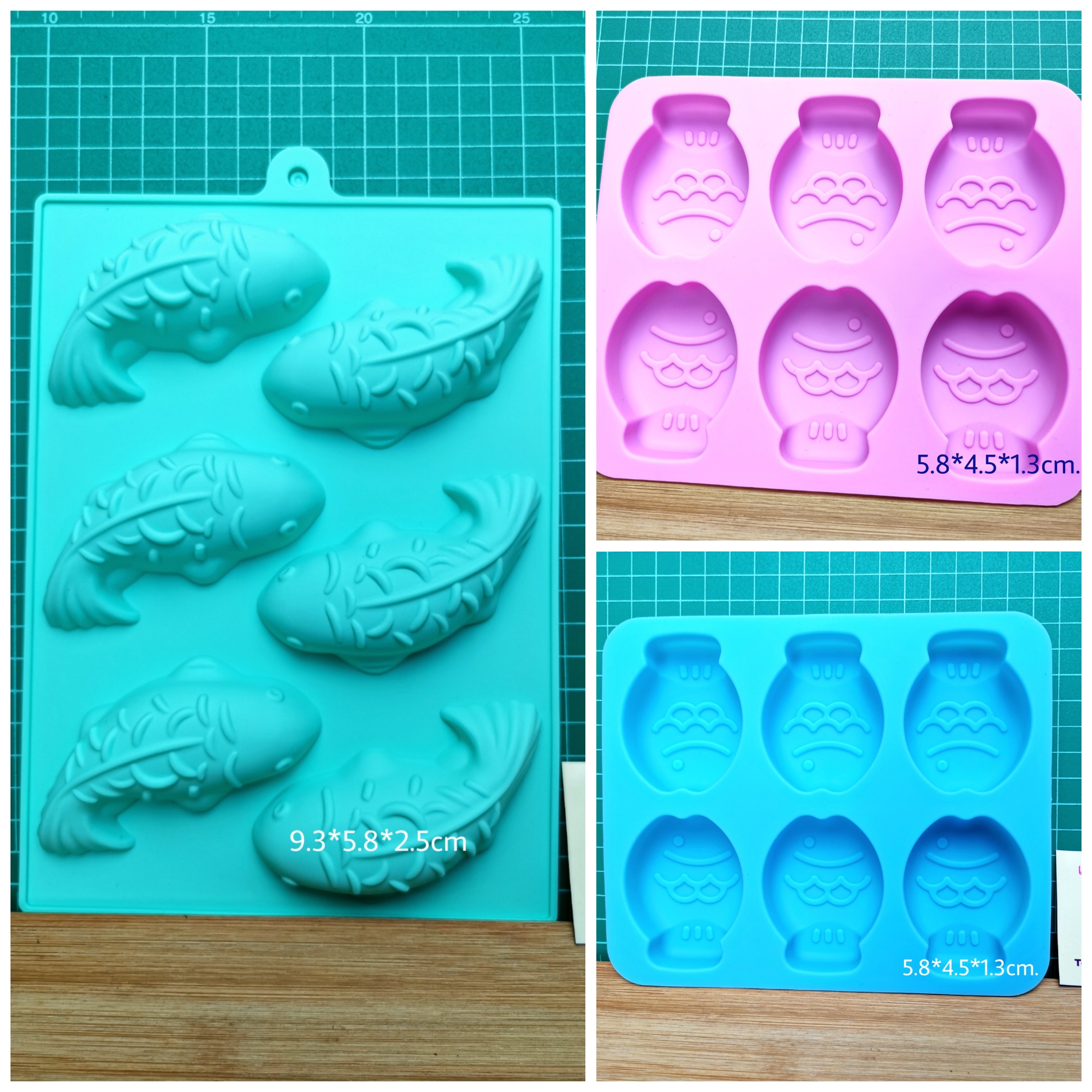 ✅️🇹🇭 แม่พิมพ์ ซิลิโคน ปลา มีหลายแบบ Silicone Mold วุ้นแฟนซี ขนมชั้น สบู่ เจริญ12