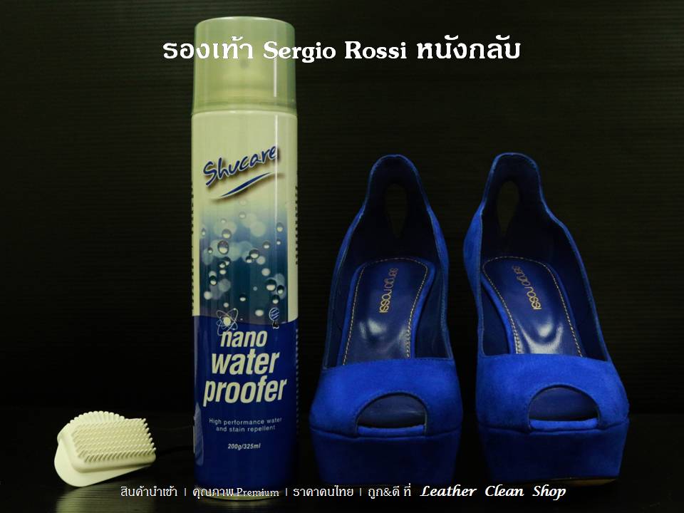 Nano Water Proofer ( สเปรย์ป้องกันน้ำ เชื้อรา และ ฝุ่น ) - Sergio Rossi หนังกลับ