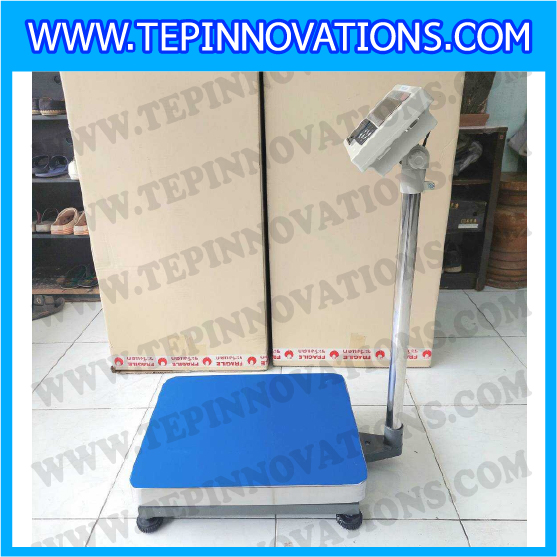 เครื่องชั่งน้ำหนักดิจิตอล พร้อมปริ้นเตอร์ในตัว พิกัด100kg ค่าละเอียด 10g ยี่ห้อ TIGER รุ่น TI-04P ขนาดแท่น 40x50cm. เครื่องชั่งแบบ Build in Printer