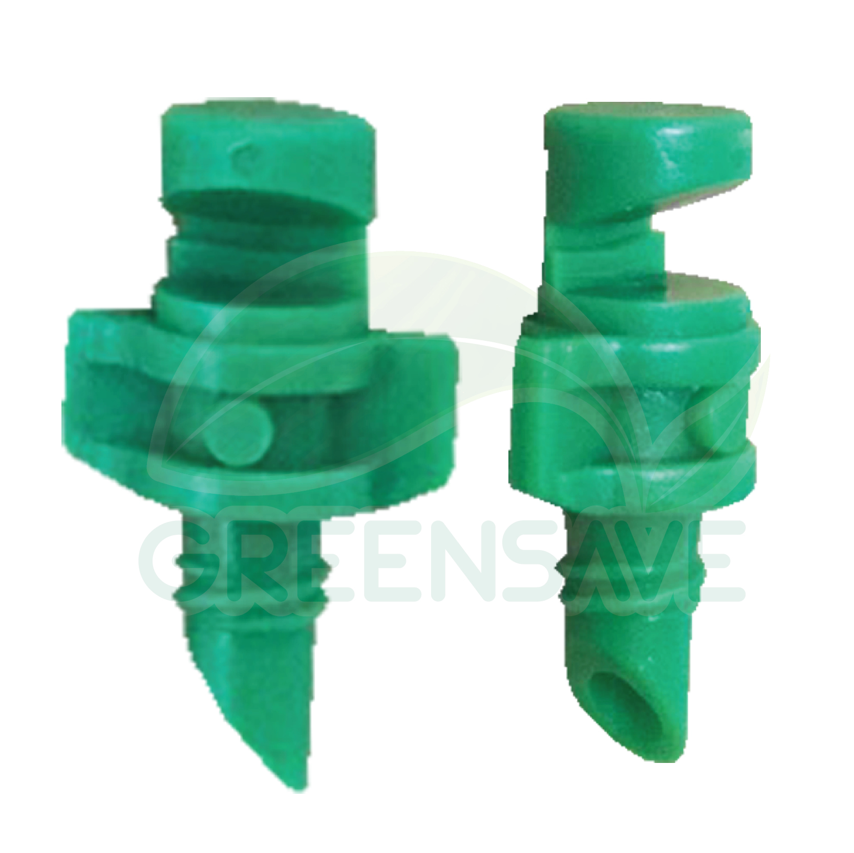 หัวฉีดสเปรย์ปลายตัดเกลียว 3-5 มม 180 องศา สีเขียว