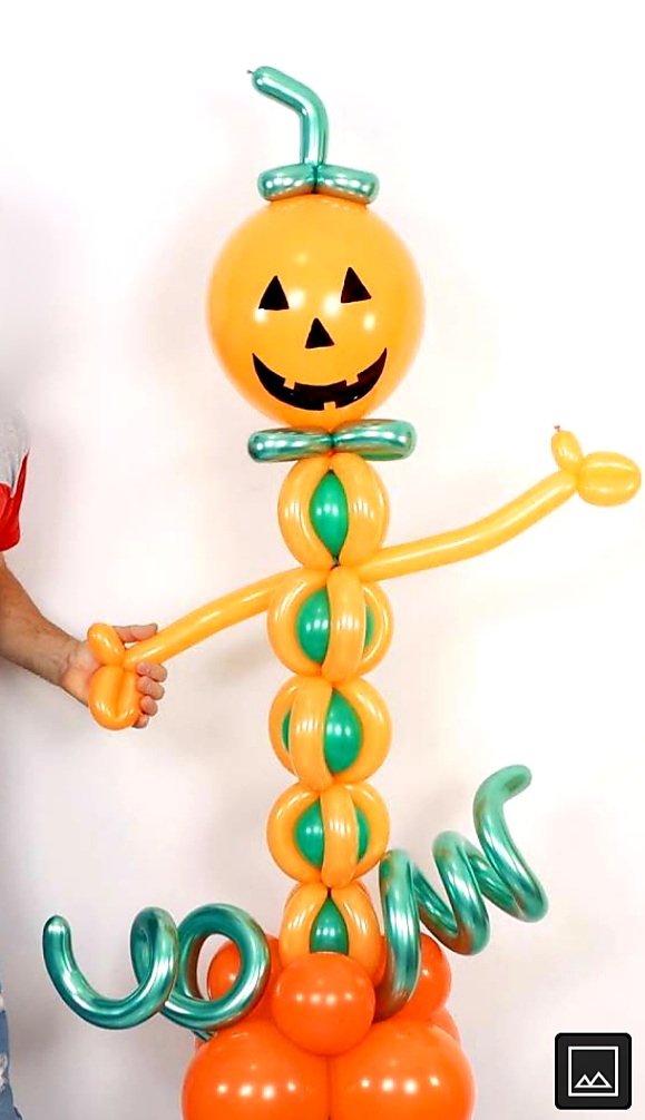 ลูกโป่งฟักทองฮาโลวีน แบบยืนโยกเยกตั้งพื้น Halloween Balloons