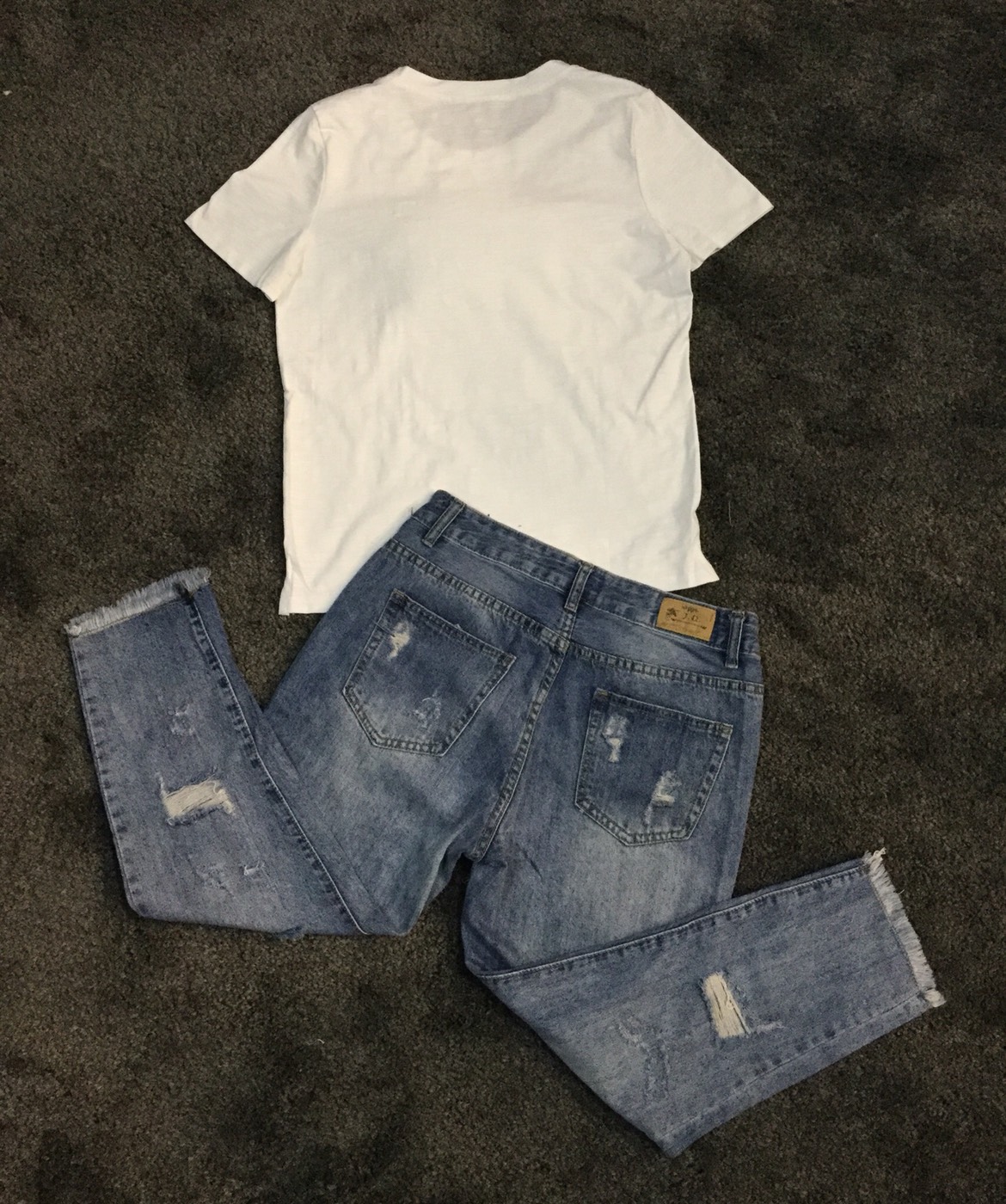 เซ็ทยีนส์ เสื้อกางเกง เสื้อยืดแขนสั้น