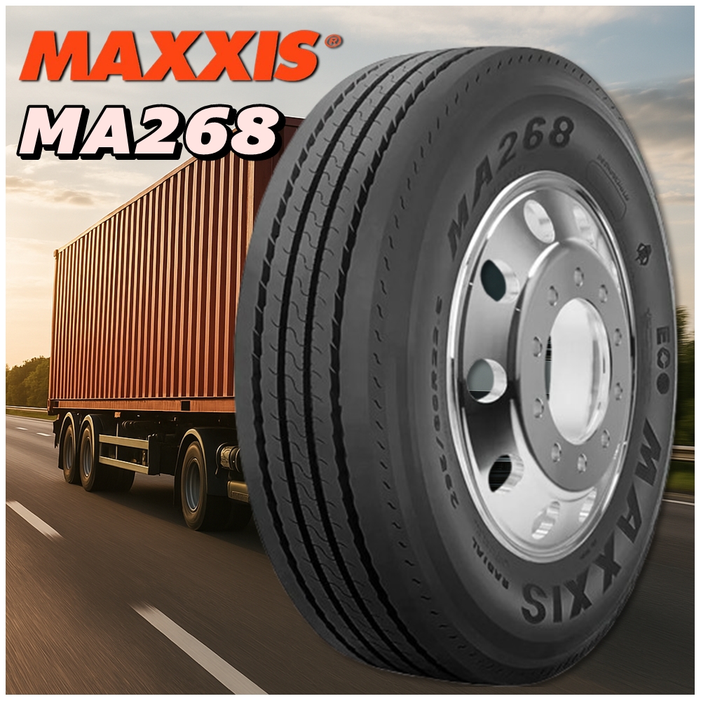 ยางรถบรรทุก เรเดียล ขนาด 11R22.5 , 295/80R22.5 รุ่น MA268 ชนิด TL ยี่ห้อ MAXXIS