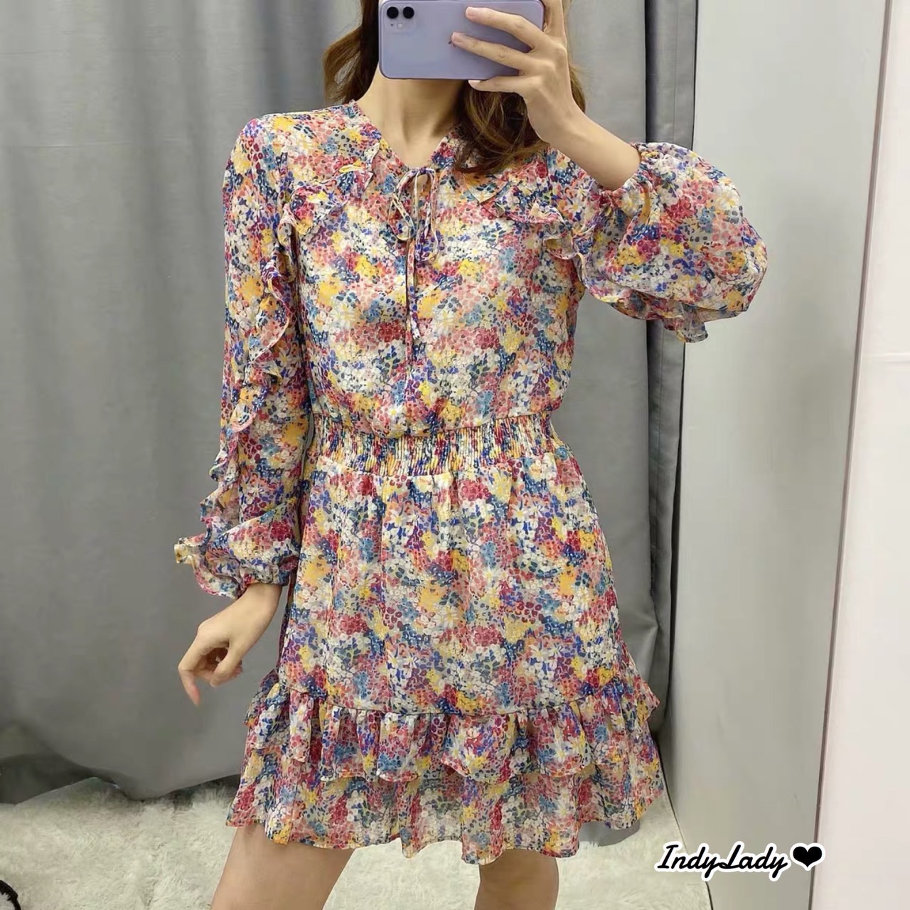 Dress สั้น แขนยาว