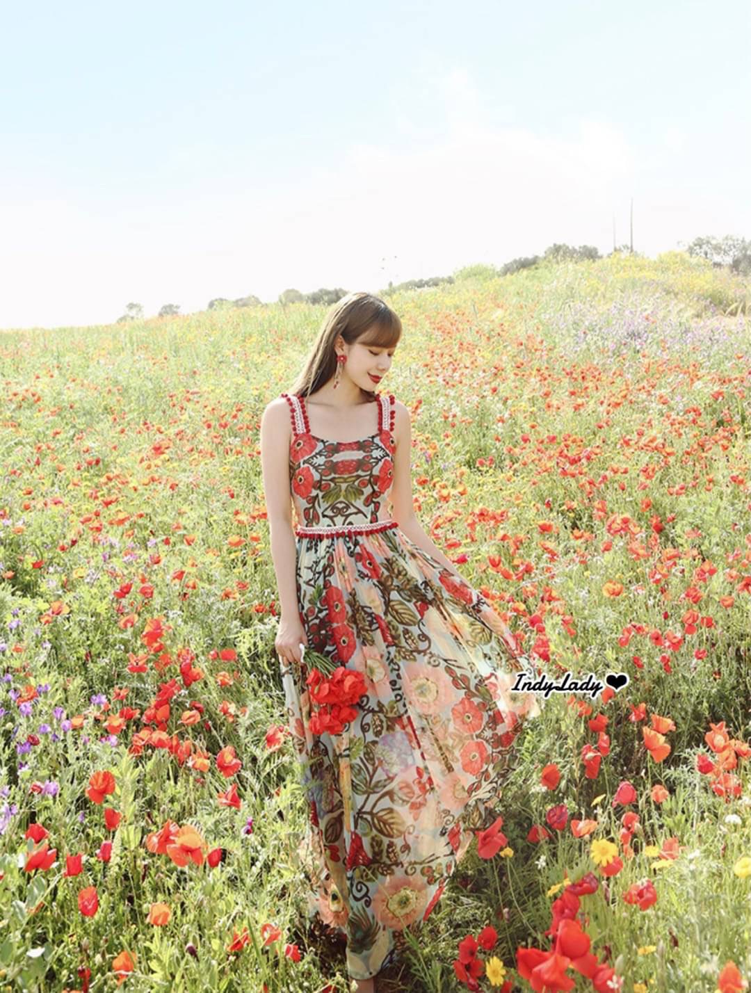 Maxi dress ตัวเดรสสายเดี่ยว