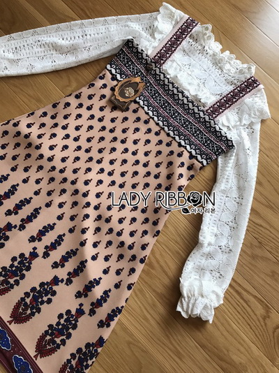 เซ็ตเสื้อลูกไม้สีขาวสไตล์เฟมินีน