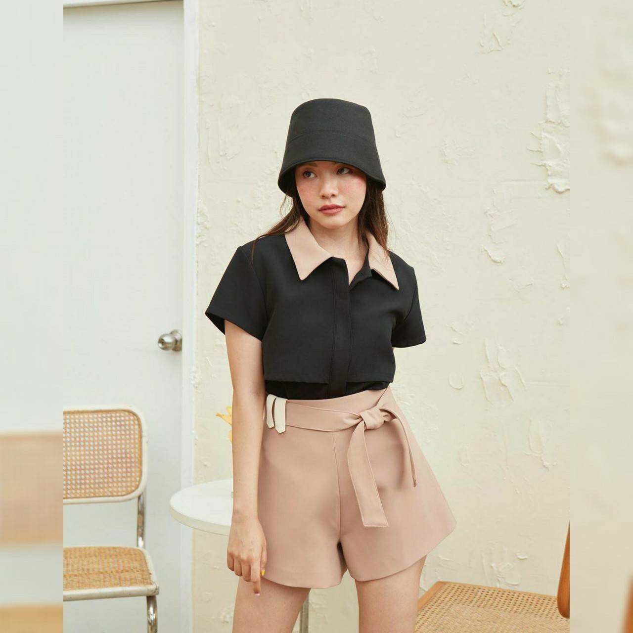 เสื้อคอปก กระดุมหน้า