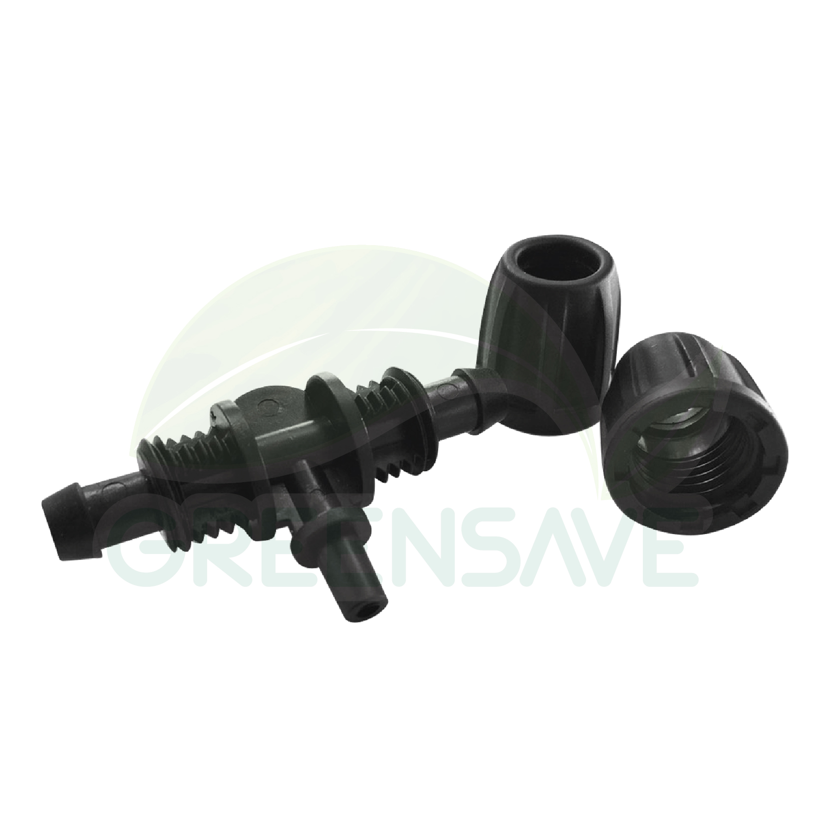 ข้อต่อสายไมโคร พร้อมตัวล็อคสาย 8/12 mm สองทาง เดือยเสียบ 6 mm (แพ็ค 20 ชิ้น)