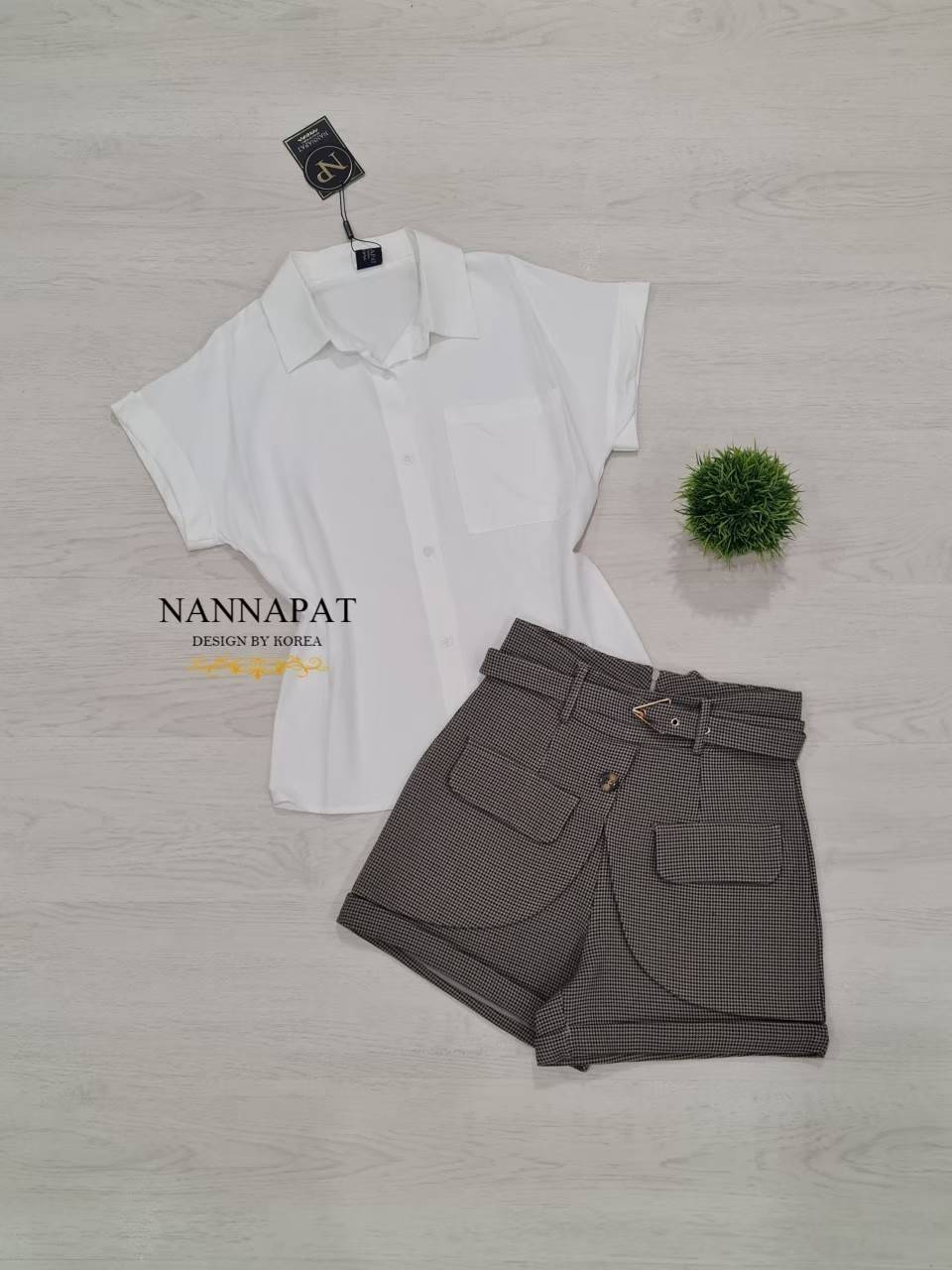 เสื้อเชิ้ตผ้านุ่มใส่สบาย กระดุมหน้า