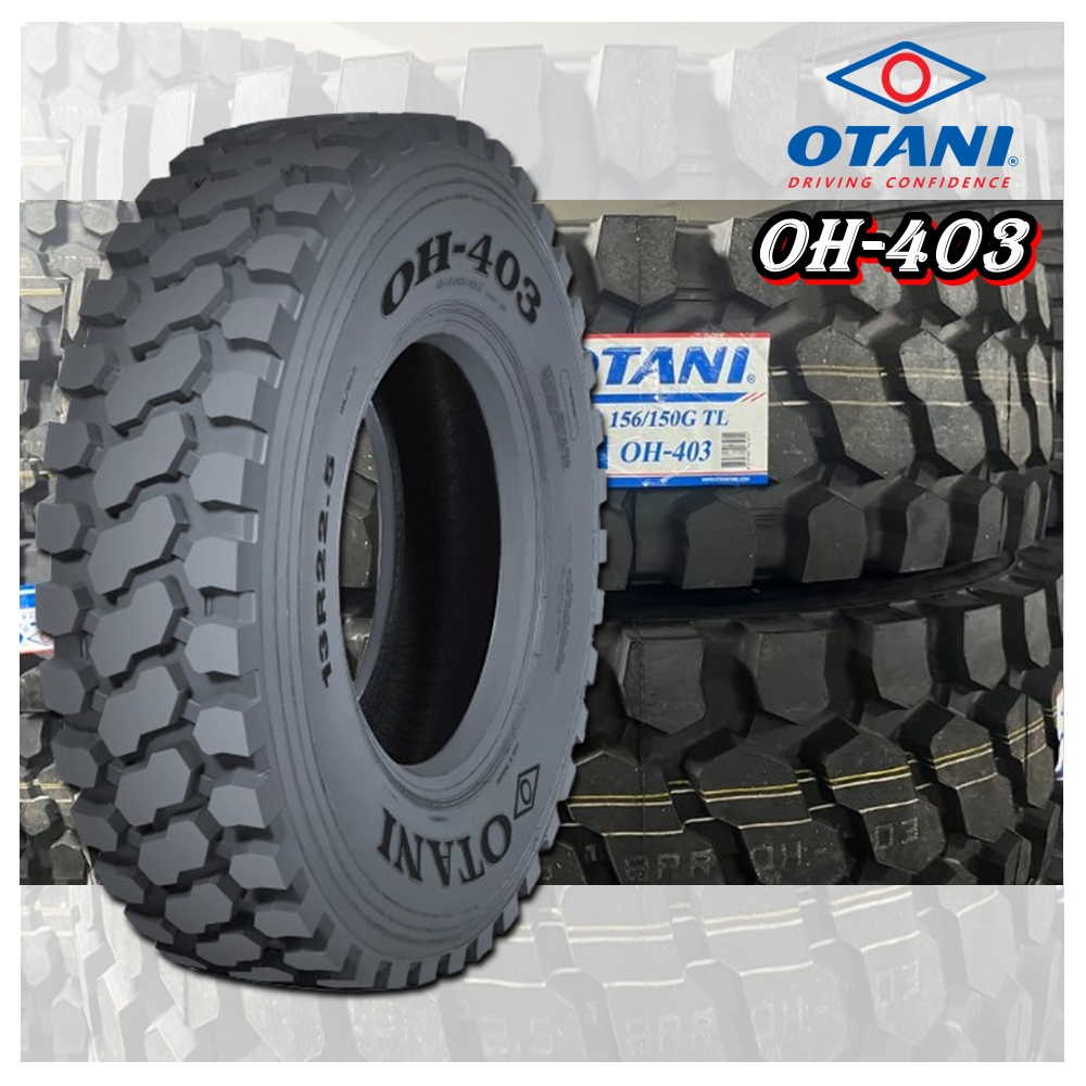 ยางรถบรรทุก เรเดียล ขนาด 12R22.5 รุ่น OH403 ชนิด TL 18PR ยี่ห้อ OTANI