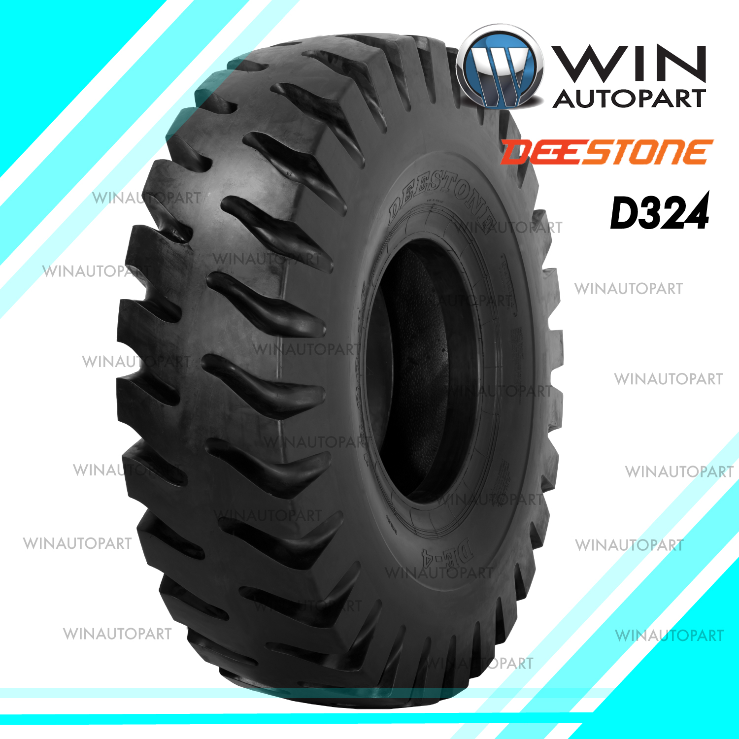 18.00-25 40PR ยี่ห้อ DEESTONE รุ่น D324 TL ยางรถขนดินขนาดใหญ่ ยางปี 2024