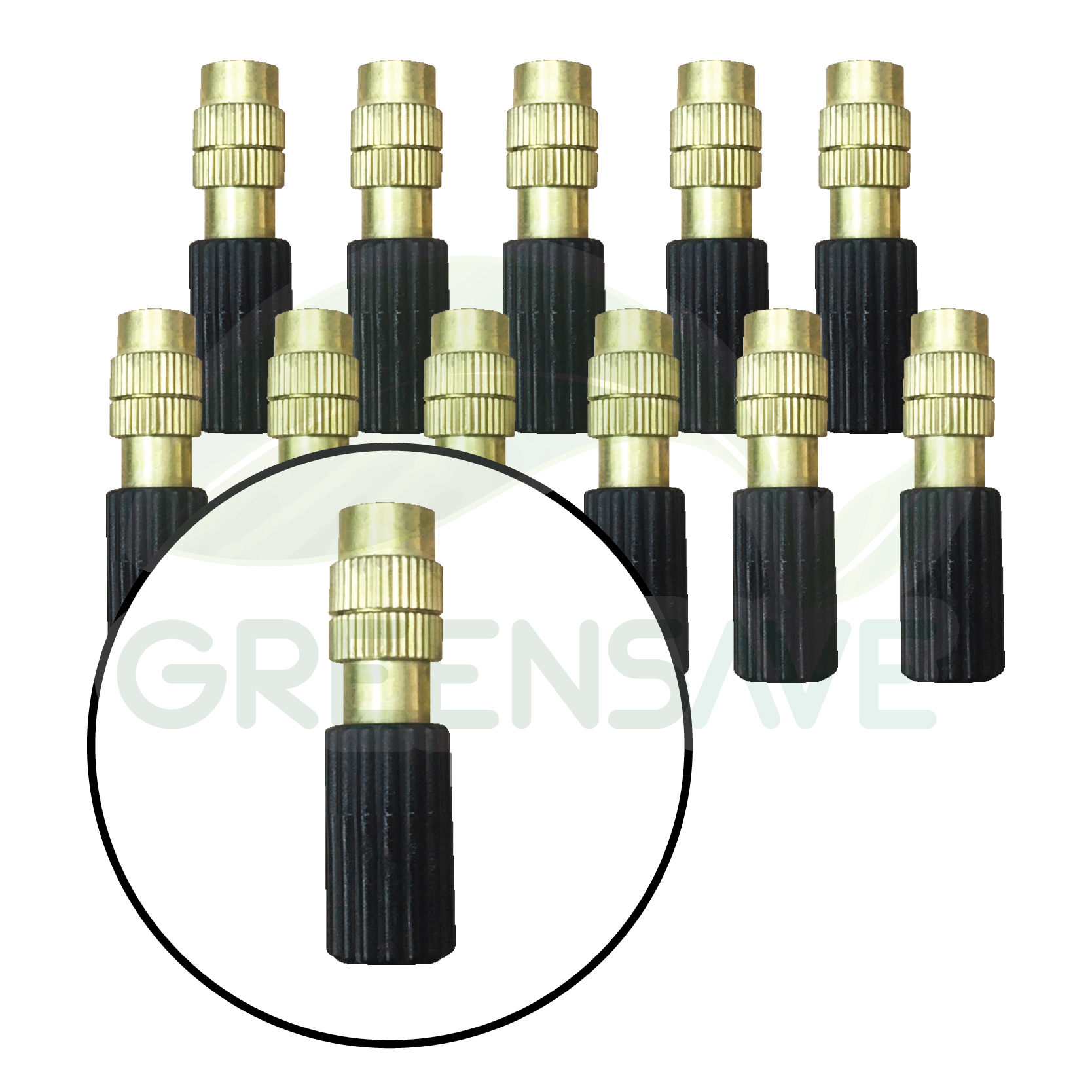 Set 07 ชุดไมโครสเปรย์ ทองเหลือง 20 หัว สายน้ำ ยาว 20 เมตร