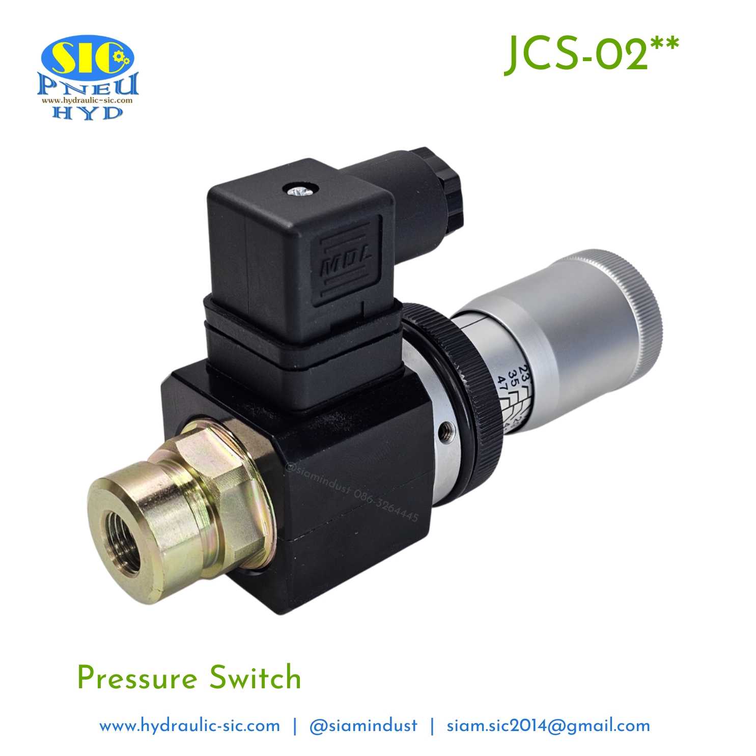 JCS-02N,JCS-02NL,JCS-02H : JF-JCS-02** (Pressure Switch) เพรสเชอร์สวิทช์ สวิทช์แรงดันไฮดรอลิค