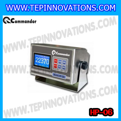 หัวอ่านเครื่องชั่งรถบรรทุก INDICATOR Commandor HP-06 จอแสดงน้ำหนักเครื่องชั่งรถบรรทุก Truck Scale ยี่ห้อ Commandor รุ่น HP-06