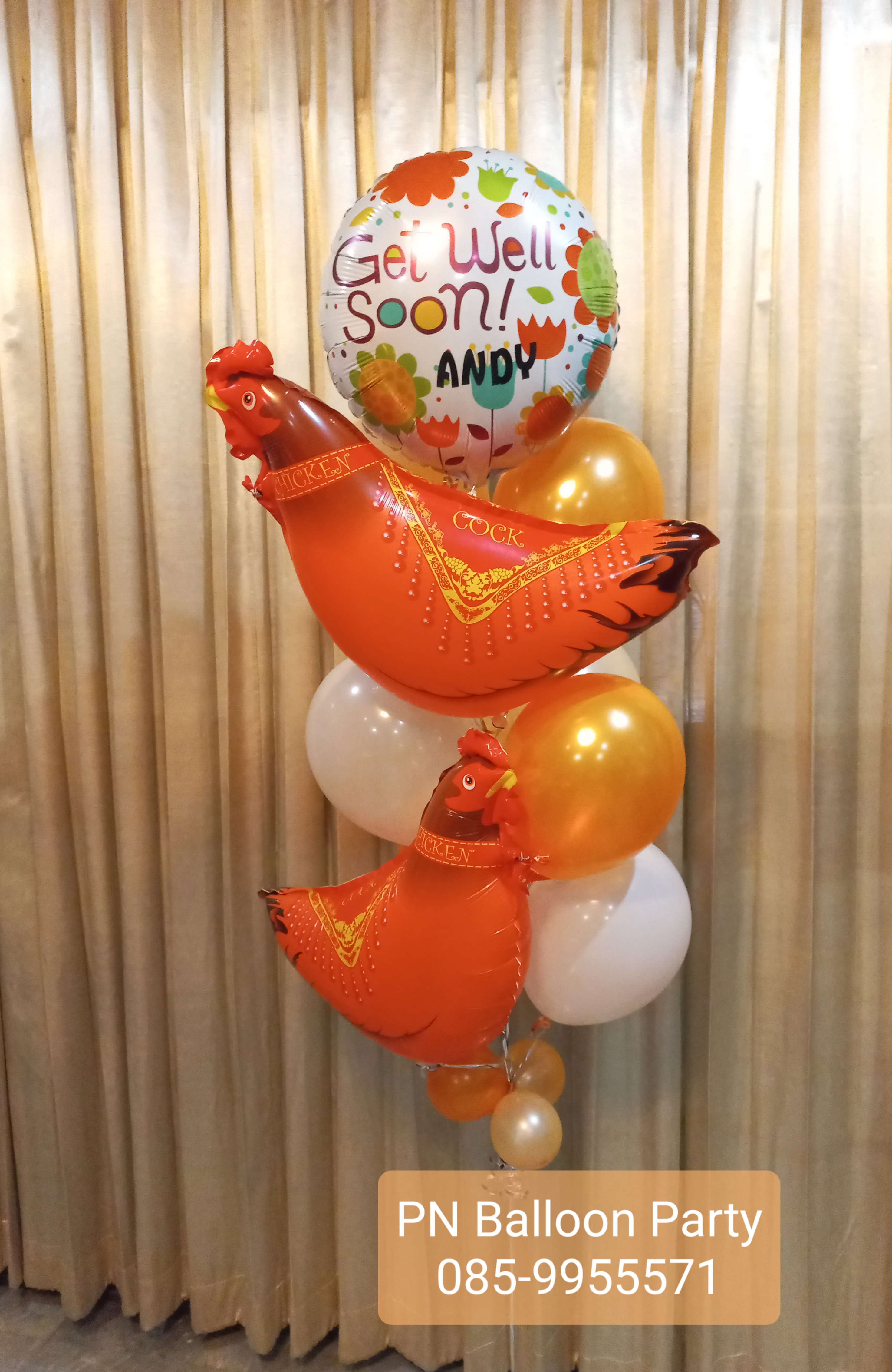 ลูกโป่งเยี่ยมไข้ Get well soon balloons