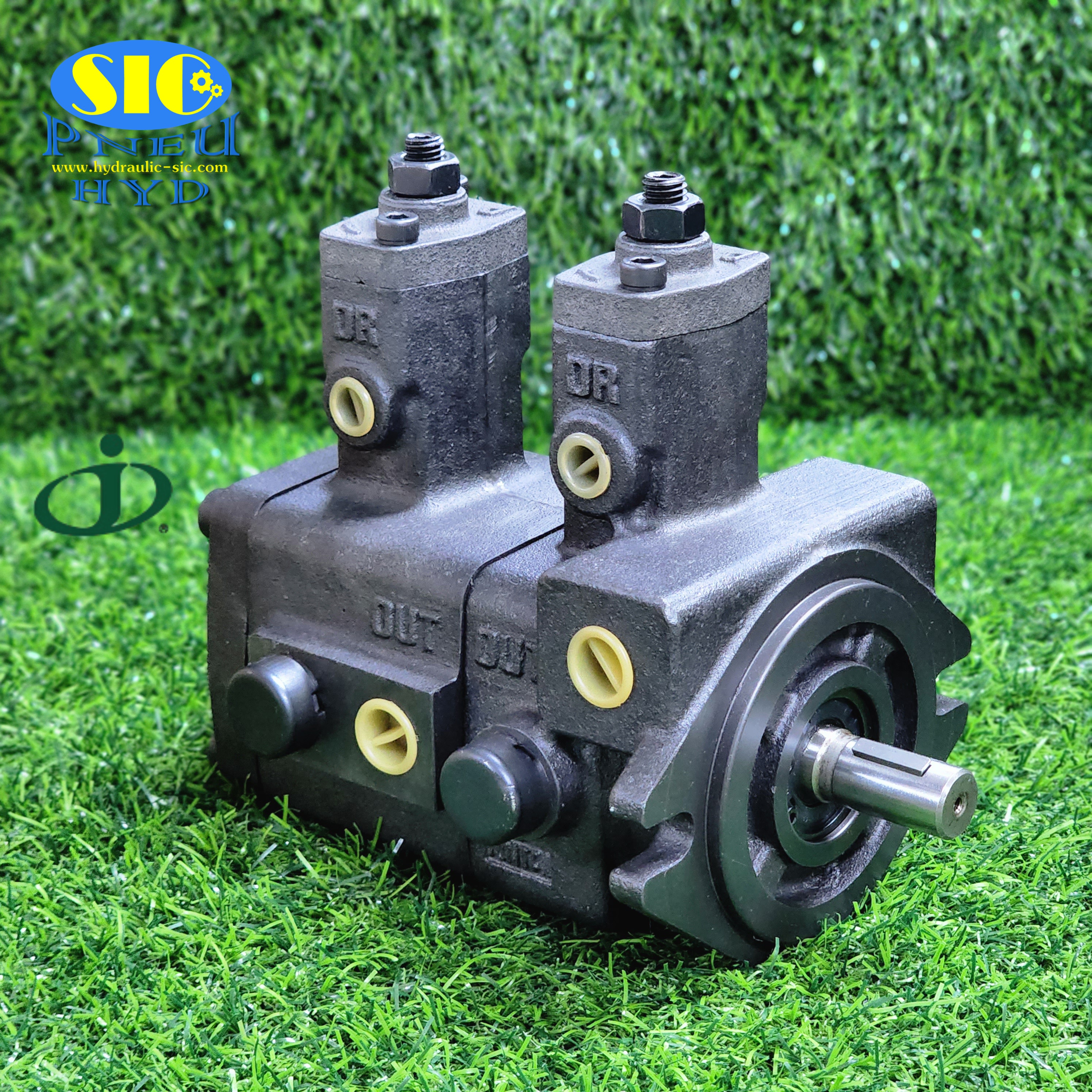 VP-DF1515,2020,3030,4040-D : Double Variable Vane Pump , ปั้มไฮดรอลิค2ตอนแบบใบพัด ปรับค่าได้ JUNTAI