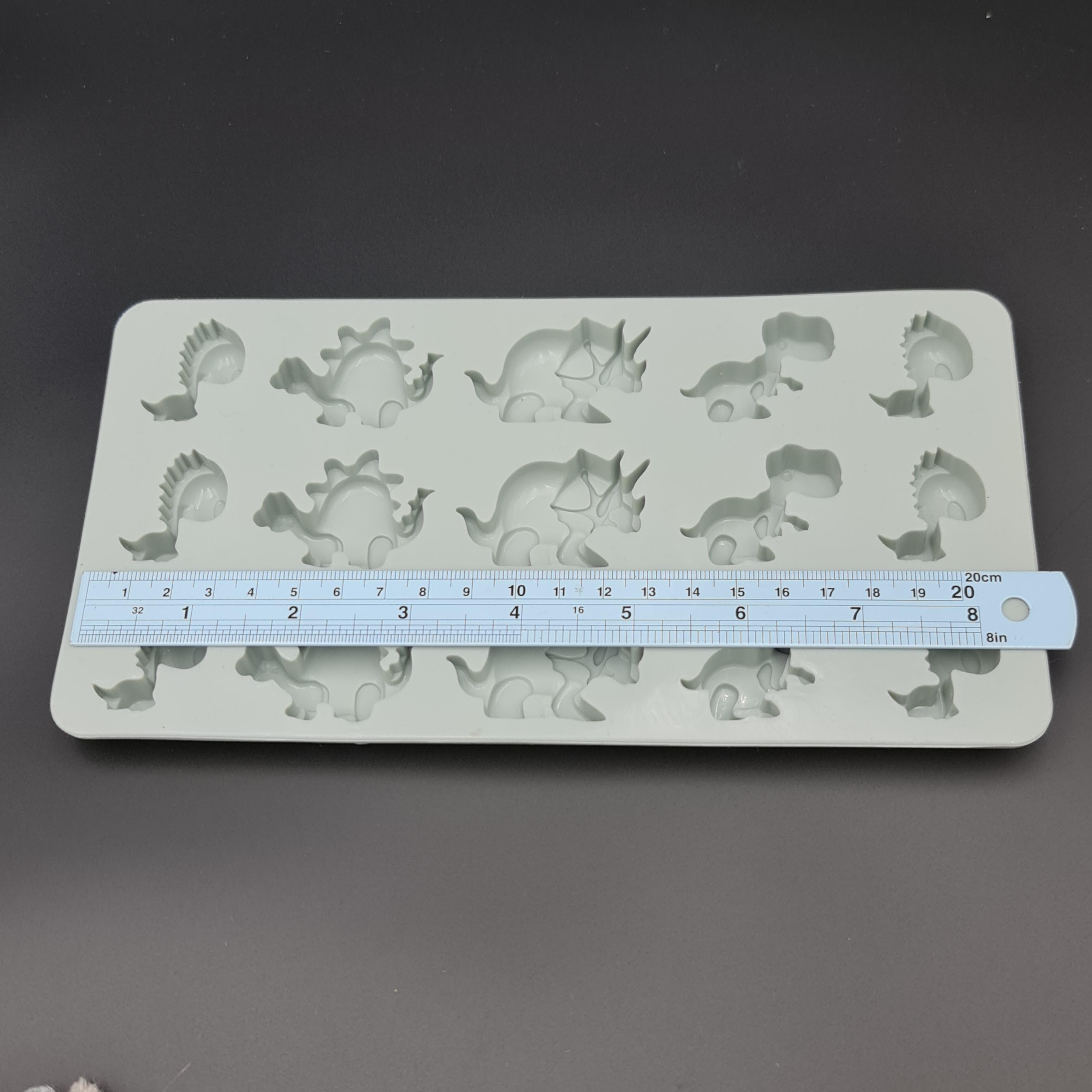 ✅🇹🇭 พิมพ์ซิลิโคน ไดโนเสาร์ #2 4ลาย พิมพ์วุ้น พิมพ์ช็อคโกแลตแม่พิมพ์ j12