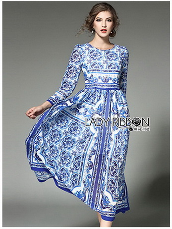 Maxi Dress Lady Yves Italian Dream Blue
