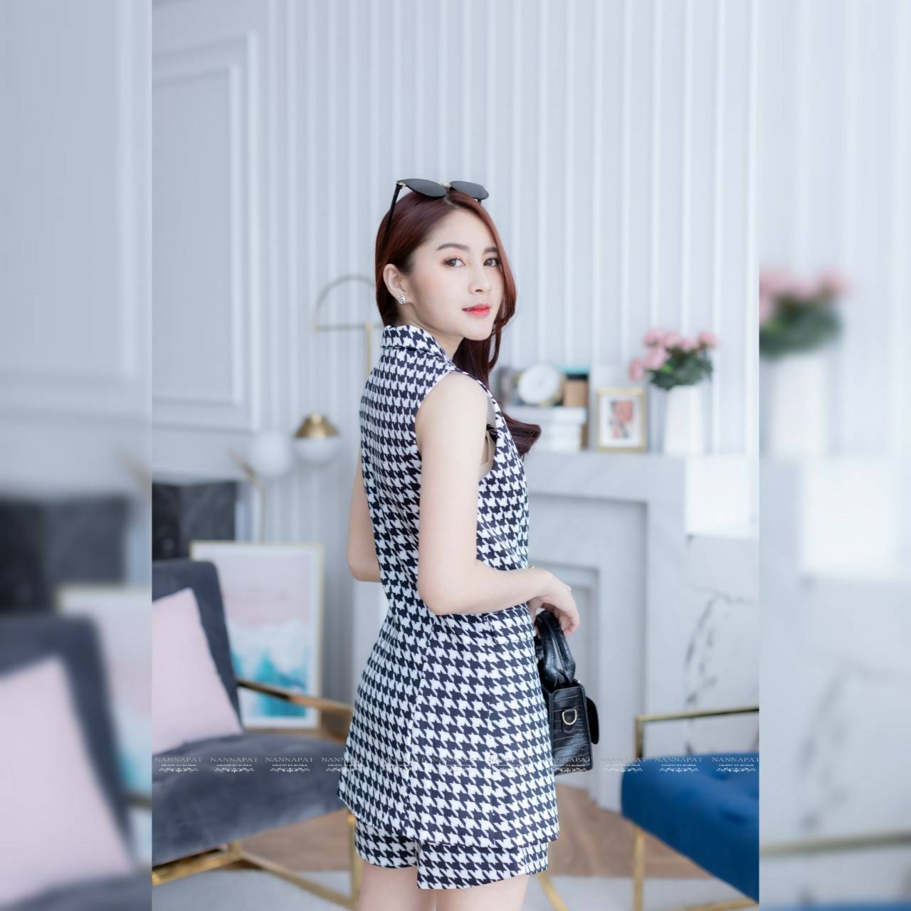 เสื้อกระดุมหน้าลายชืโนริ