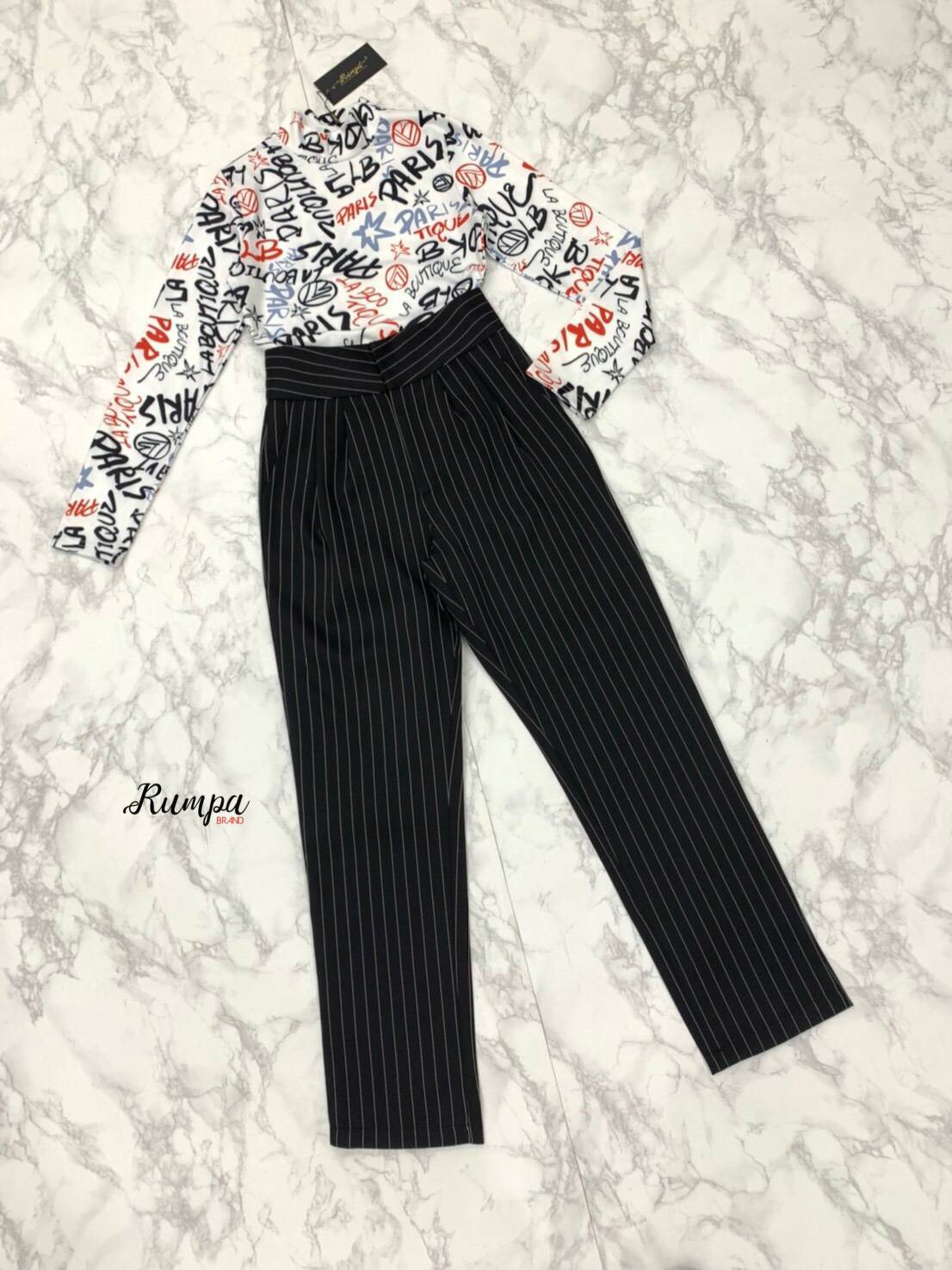 เซทแขนยาวดีไซน์ลวดลายกำลังฮอต