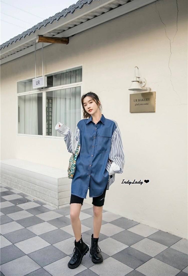 เสื้อเชิ้ต คอปก แขนยาว