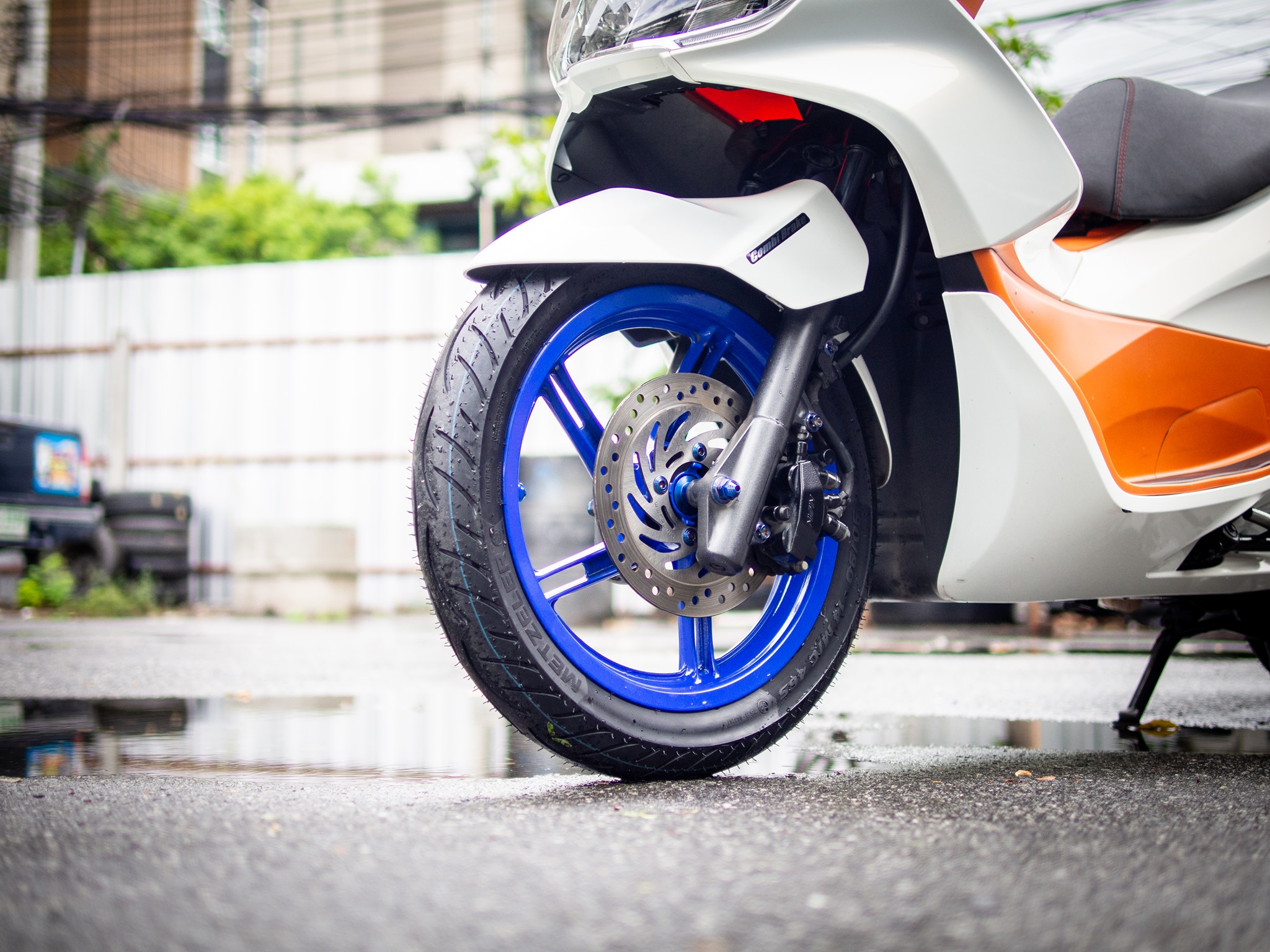 ยางมอเตอร์ไซค์ ขนาด 80/90-14 F 40S TL รุ่น SPORTEC STREET ชนิด TL ยี่ห้อ Metzeler