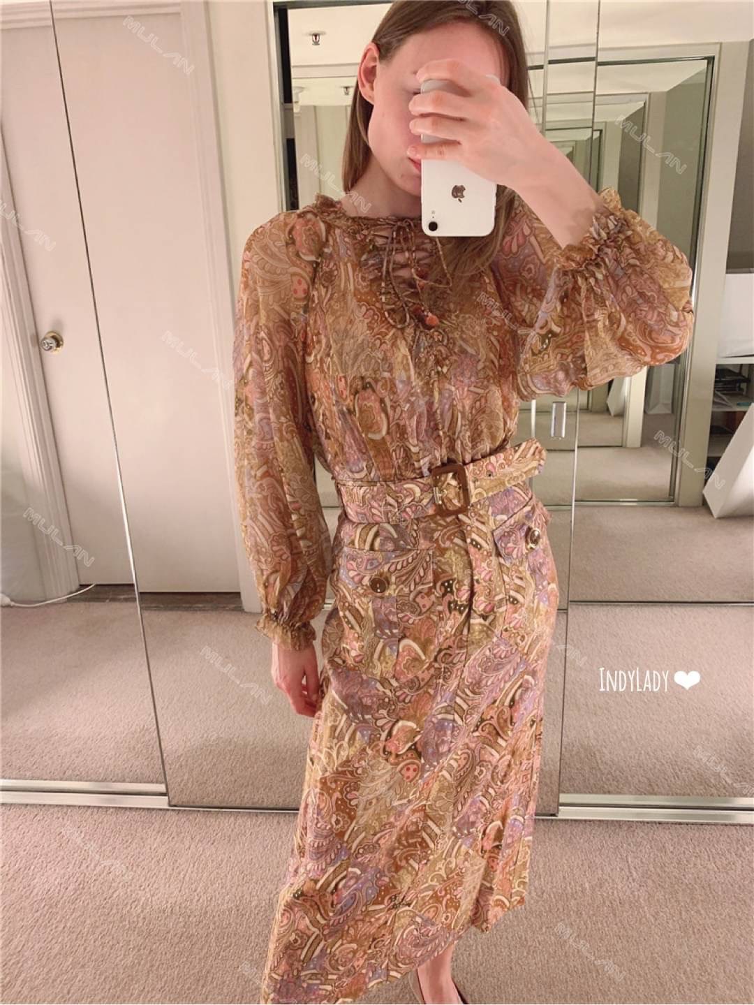 เสื้อแขนยาว ไขว้เชือกหน้า