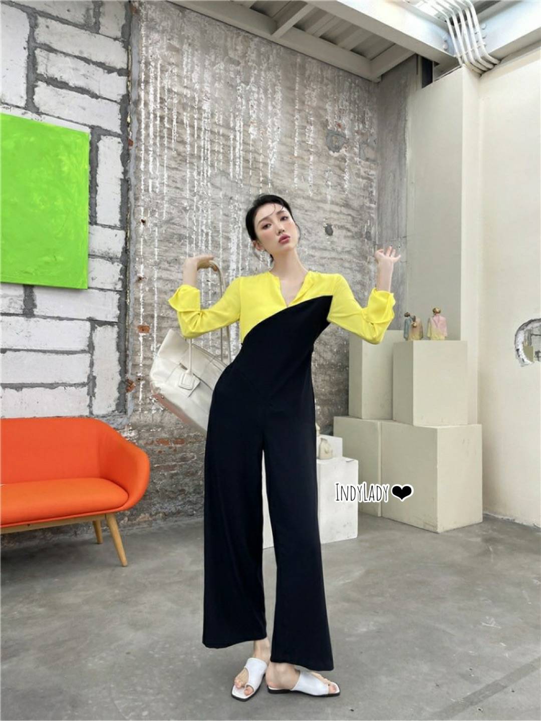 Jumpsuit ขายาว แขนยาว