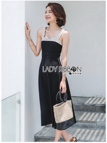 Lady Gabby Two-Tone Vintage Crepe Dress