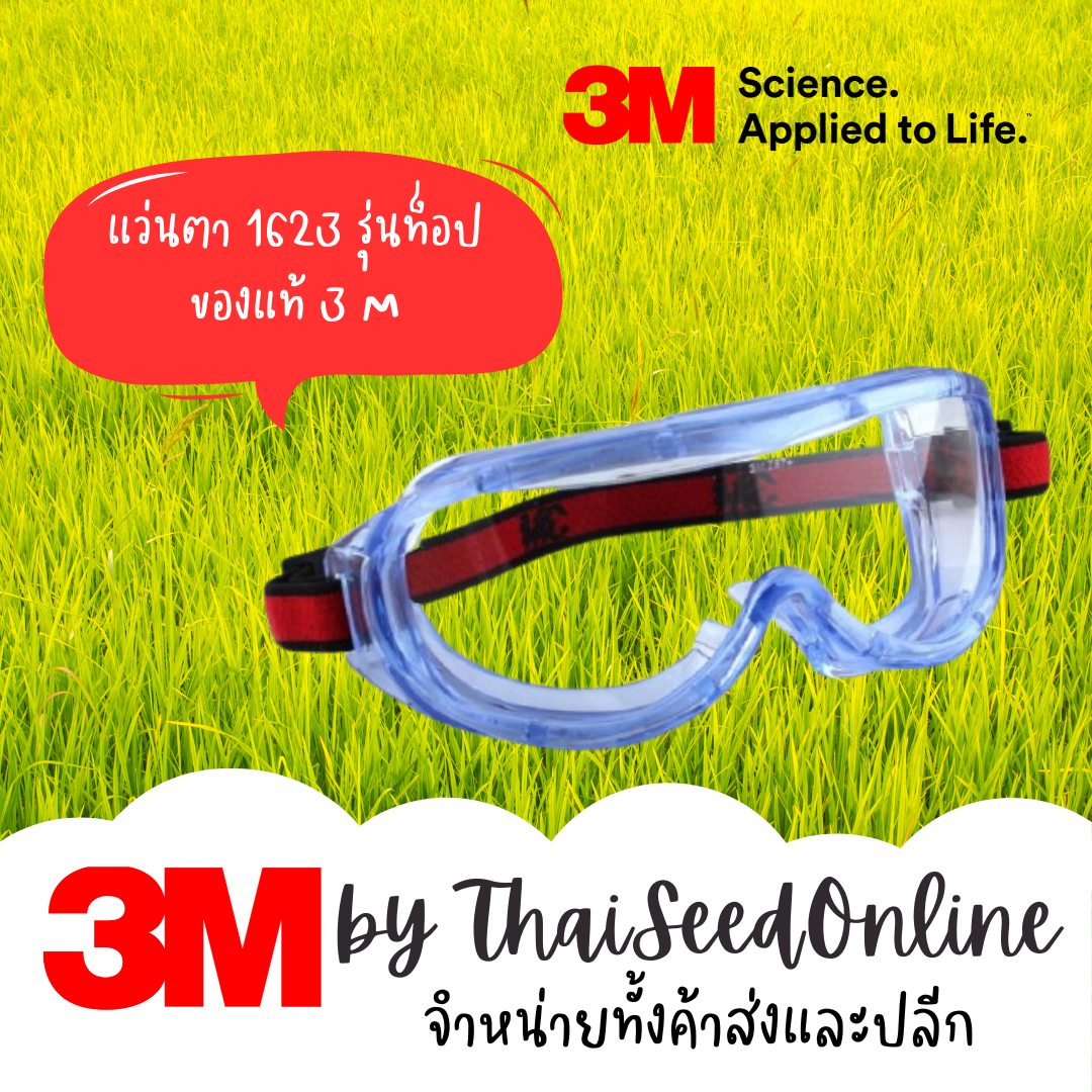 3M 3M แว่นครอบตานิรภัย 1623 เลนส์ใส GOGGLE SAFETY
