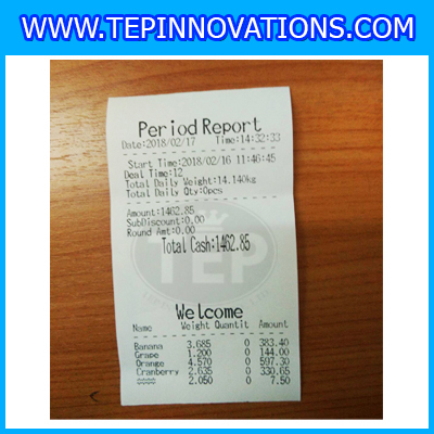 เครื่องชั่งดิจิตอล30กิโลกรัมมีปริ้น ยี่ห้อ JADEVER รุ่น JPT Series ความละเอียด0.005kg (ผ่านตรวจรับรองจากสำนักงานกลางชั่งตวงวัด)