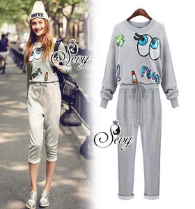 Sevy Keep An Eyes จั้มสูทดีไซด์เก๋ๆ แนว Sweater