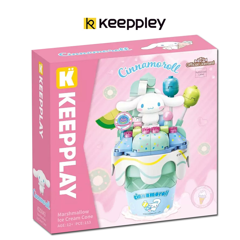 (สินค้าลิขสิทธิ์แท้) ชุดตัวต่อการ์ตูน Cinnamoroll x Keeppley