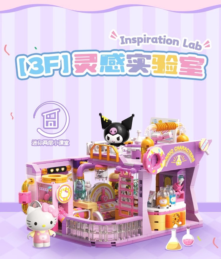 (สินค้าลิขสิทธิ์แท้) ชุดตัวต่อ SANRIO x TOPTOY ( 3-F )