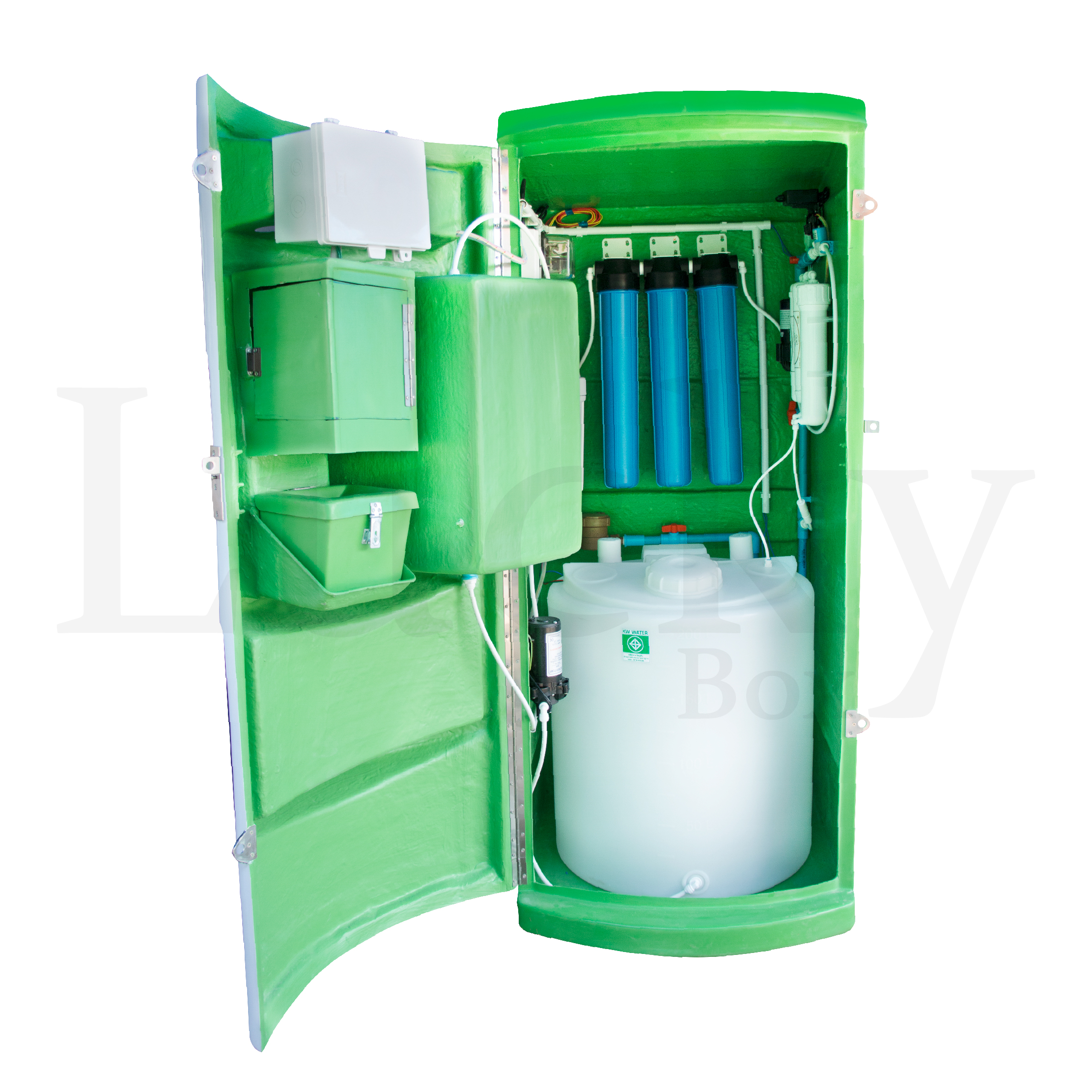 ตู้น้ำหยอดเหรียญ ระบบ RO ขนาด 200 ลิตร ระบบกรอง 7 ขั้นตอน