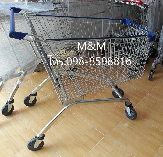 รถเข็นช้อปปิ้ง ขนาด 180 ลิตร รุ่นขาโค้ง
