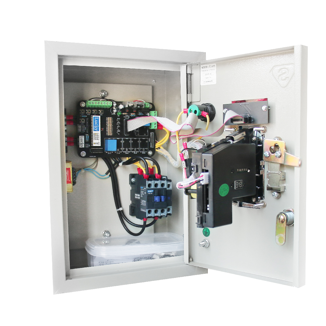 เครื่องล้างรถหยอดเหรียญ พร้อมแมกเนติกในตัว ตู้คอนโทรลเครื่องล้างรถ กล่องหยอดเหรียญเครื่องล้างรถอัตโนมัติ