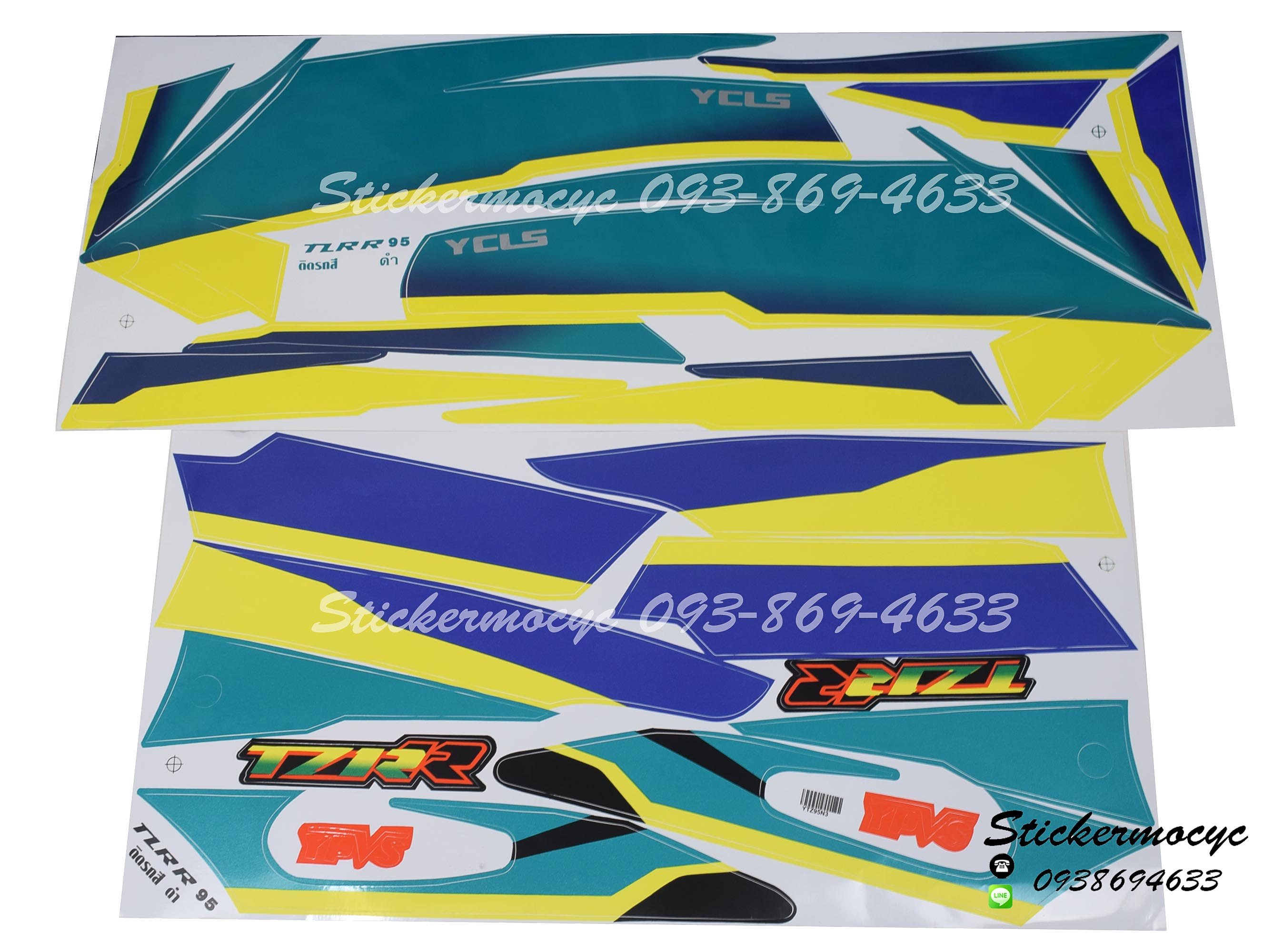 สติ๊กเกอร์ติดรถ มอเตอร์ไซค์ ยามาฮ่า TZR Sticker Yamaha TZR ปี 1995 ติดรถสี ดำ