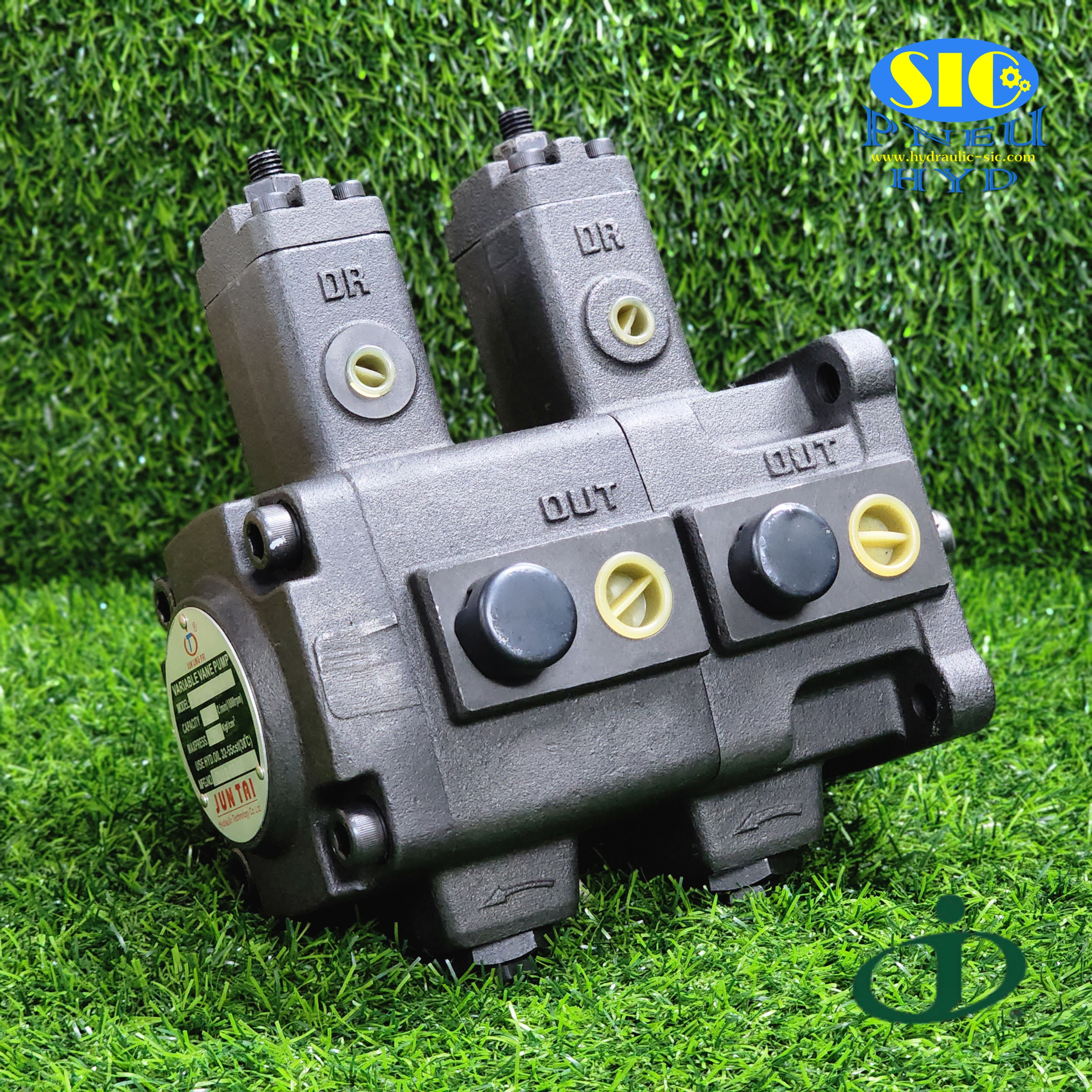 VP-DF1515,2020,3030,4040-D : Double Variable Vane Pump , ปั้มไฮดรอลิค2ตอนแบบใบพัด ปรับค่าได้ JUNTAI
