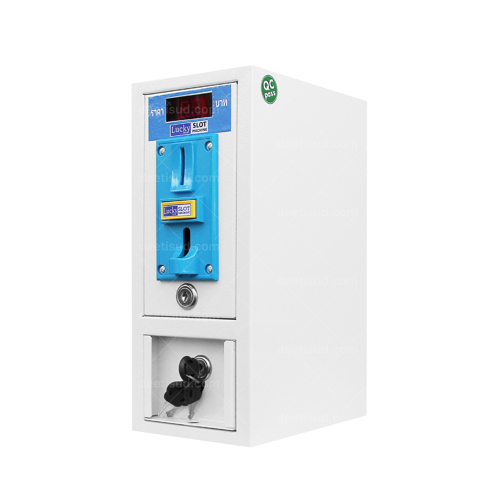 กล่องหยอดเหรียญระบบอัตโนมัติ สำหรับเครื่องซักผ้า รุ่นLK25A พร้อมบอร์ด LK-102