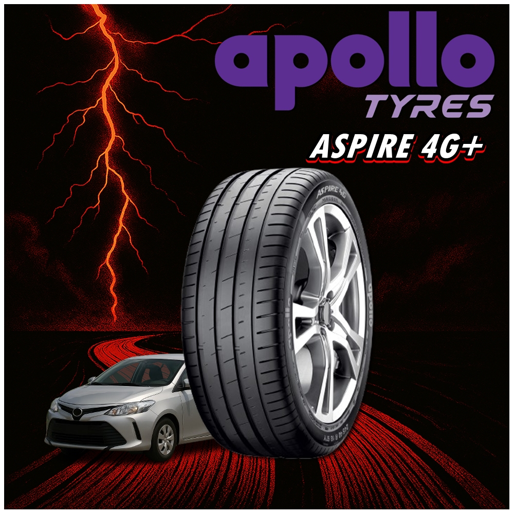 ยางรถยนต์ ขนาด 225/55R16 ,245/40R18 ,255/35R19 ,255/40R19 ,245/45R20 รุ่น ASPIRE 4G+ ยี่ห้อ APOLLO (แถมจุ๊บลม)