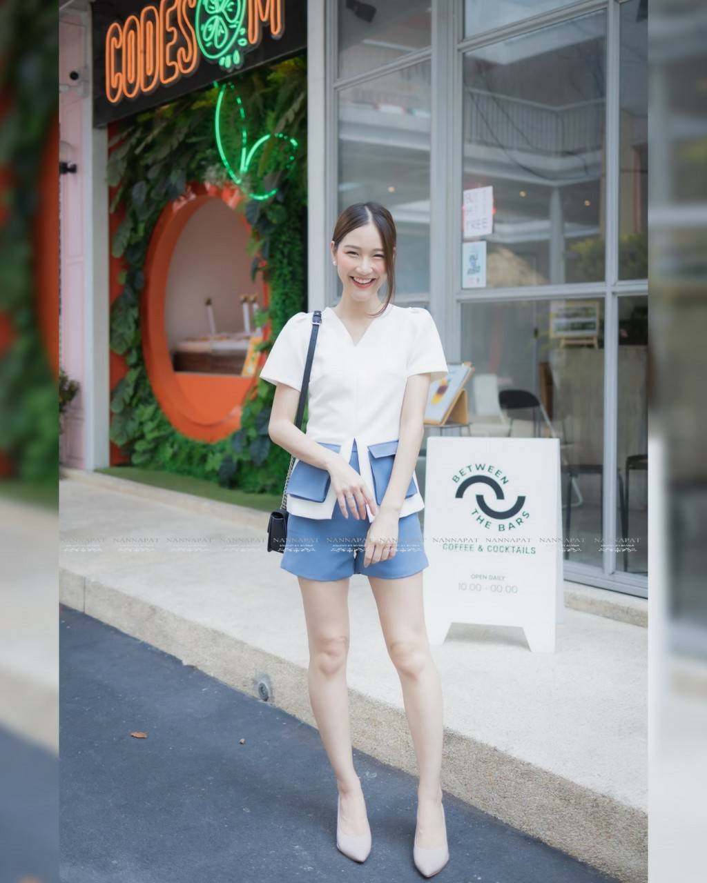 เซทงานซิปหลัง แต่งกระเป๋าคู่