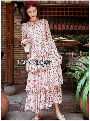 Lady Anne Little Red Layered Dress