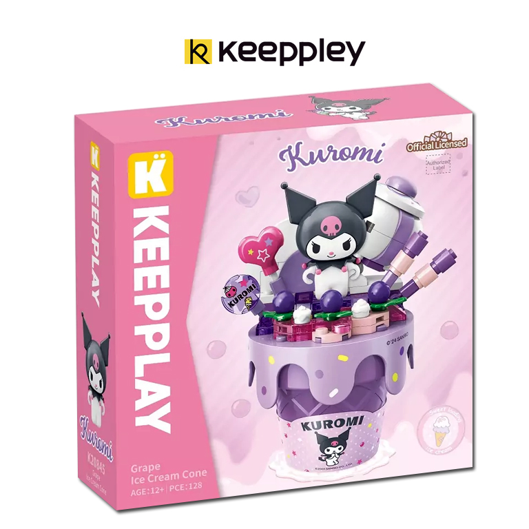(สินค้าลิขสิทธิ์แท้) ชุดตัวต่อการ์ตูน Kuromi x Keeppley