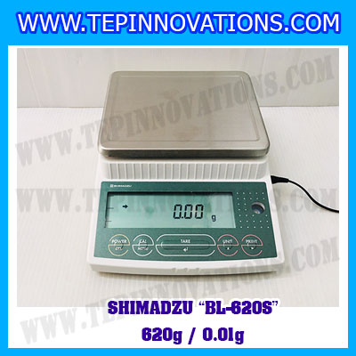 เครื่องชั่งดิจิตอลทศนิยม2ตำแหน่ง BL-620S พิกัด 620g x 0.01g เครื่องชั่งละเอียดสูง620g เครื่องชั่งน้ำหนัก620g ตาชั่ง620กรัม ตาชั่งน้ำหนัก620g ยี่ห้อ SHIMADZU รุ่น BL-620S