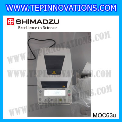 เครื่องชั่งน้ำหนักดิจิตอลตั้งโต๊ะ ยี่ห้อ SHIMADZU รุ่น MOC63u เครื่องชั่งความละเอียดสูง เครื่องชั่งทศนิยม 3 ตำแหน่ง พิกัดน้ำหนัก 60 กรัม ความละเอียด 0.001g